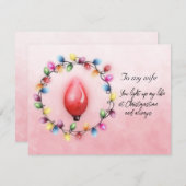 Ehefrau, dass du mein Leben zur Weihnachtszeit bel (Vorne/Hinten)