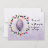 Ehefrau, dass du mein Leben zur Weihnachtszeit bel (Vorderseite)