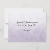 Ehefrau, dass du mein Leben zur Weihnachtszeit bel (Rückseite)