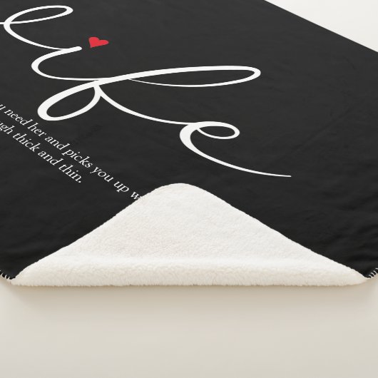 Ehefrau Definition Liebe Herz Elegantes Skript Sherpadecke (3/4)