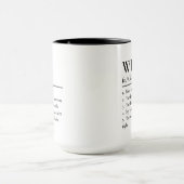 Ehefrau Definition Personalisierter Kaffeebecher G Tasse (Zentrum)