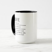 Ehefrau Definition Personalisierter Kaffeebecher G Tasse (Vorderseite Links)