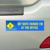 Ehefrau denkt, dass ich (füllen Sie den freien Autoaufkleber (Auf Auto)