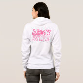 Ehefrau der Armee im Ausbildungsbereich Hoodie (Schwarz voll)