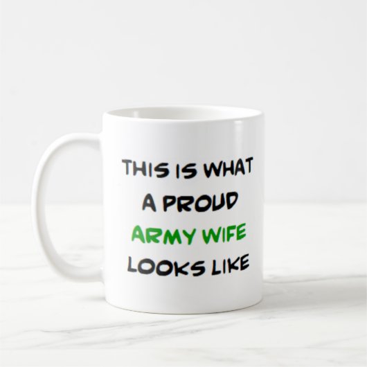 Ehefrau der Armee Kaffeetasse (Links)