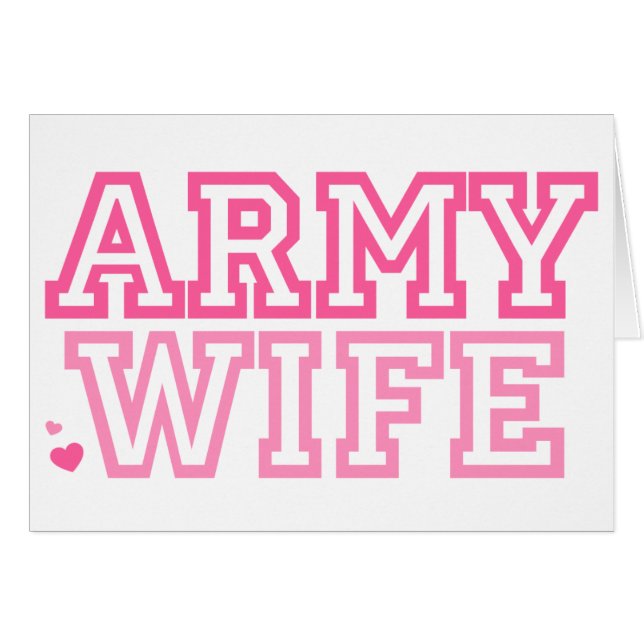 Ehefrau der Armee (pink) (Vorderseite (Horizontal))