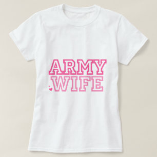 Ehefrau der Armee (pink) T-Shirt