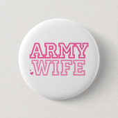 Ehefrau der Armee (rosa) Button (Vorderseite)