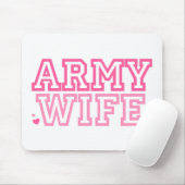 Ehefrau der Armee (rosa) Mousepad (Mit Mouse)
