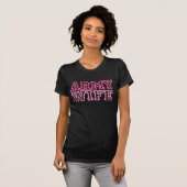 Ehefrau der Armee (rosa) T-Shirt (Vorne ganz)