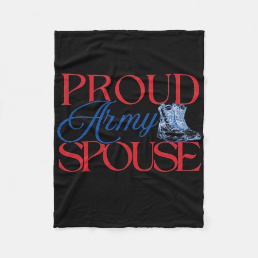 Ehefrau der Armee - U.S. Ehefrau der Armee Ehemann Fleecedecke (Vorderseite)