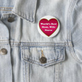 Ehefrau der besten Mama der Welt Button (Beispiel)