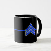 Ehefrau der dünnen blauen Linie LEO mit Rank Strip Tasse (VorderseiteRechts)