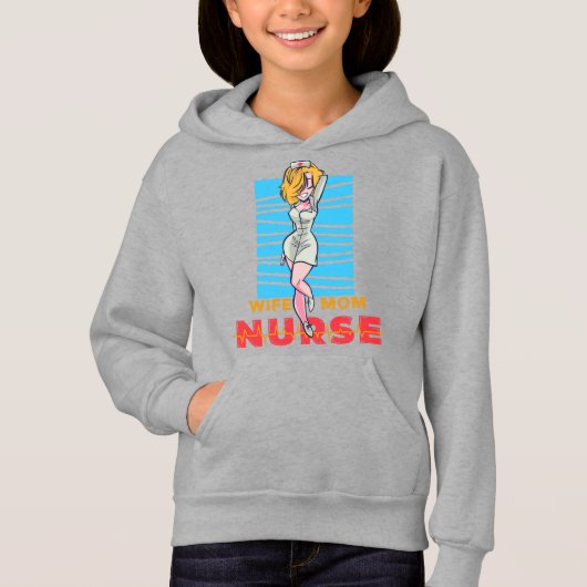 Ehefrau der Krankenversicherung Mama Hoodie (Vorderseite)