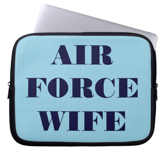 Ehefrau der Laptop Sleeve Air Force (Vorderseite)