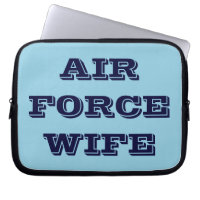 Ehefrau der Laptop Sleeve Air Force