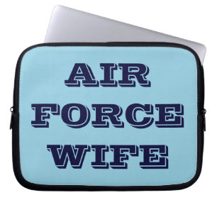 Ehefrau der Laptop Sleeve Air Force