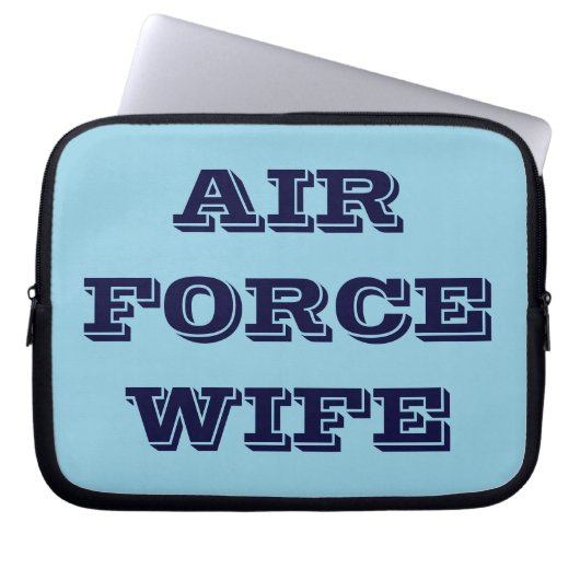 Ehefrau der Laptop Sleeve Air Force (Vorderseite)
