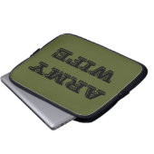 Ehefrau der Laptop Sleeve Army (Vorne Knopf)