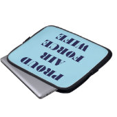 Ehefrau der Laptop Sleeve Proud Air Force (Vorne Knopf)