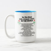 Ehefrau der Luftwaffe Kaffee Tasse (Links)