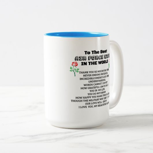 Ehefrau der Luftwaffe Kaffee Tasse (VorderseiteRechts)