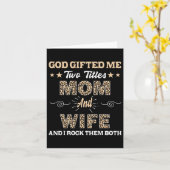 Ehefrau der Mütter gab mir Gott zwei Titel Mama un Karte (Gelbe Blume)