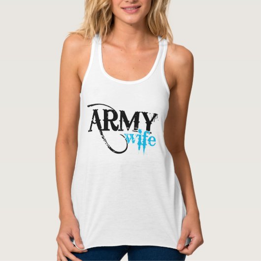 Ehefrau der Not leidenden Brieftruppe Tank Top (Vorderseite)