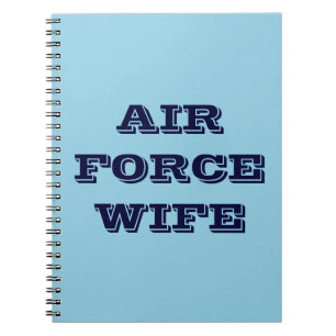 Ehefrau der Notebook-Luftwaffe Notizblock