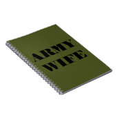 Ehefrau der Notebookarmee Notizblock (Rechte Seite)