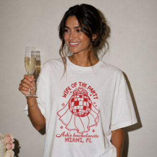 Ehefrau der Party Custom Junggesellinnenabschied B T-Shirt