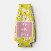 Ehefrau der Party Retro Mod-Blume Flaschenkühler (Vorderseite)