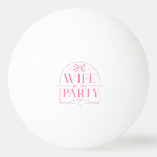 Ehefrau der Party-Tasche Tischtennisball