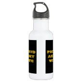 Ehefrau der Proud-Armee Edelstahlflasche (Rückseite)
