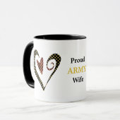 Ehefrau der Proud-Armee Herzstars Tasse (Vorderseite Links)