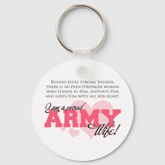 Ehefrau der Proud-Armee Schlüsselanhänger (Vorderseite)