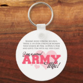 Ehefrau der Proud-Armee Schlüsselanhänger (Vorderseite)