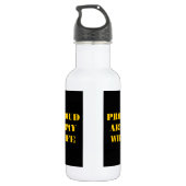 Ehefrau der Proud-Armee Trinkflasche (Rückseite)