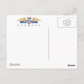 Ehefrau der rosa Proud-Armee Postkarte (Rückseite)