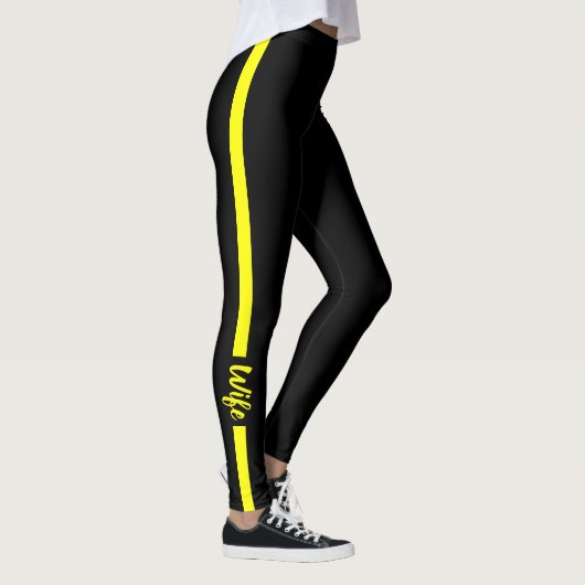 Ehefrau der Thin-Gelb-Linie Leggings (Rechts)
