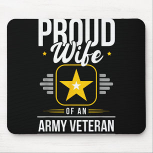 Ehefrau der Veteranen-Ehefrau stolz Ehefrau eines Mousepad