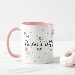 Ehefrau des besten Pastors je Rosa Tasse