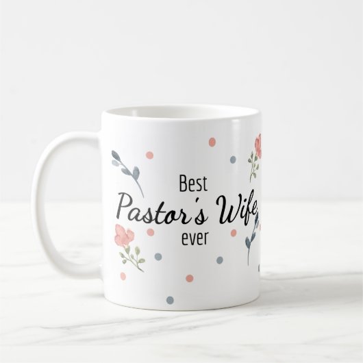 Ehefrau des besten Pastors je Tasse (Links)