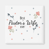 Ehefrau des besten Pastors Magnet (Vorne)