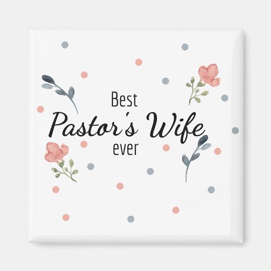 Ehefrau des besten Pastors Magnet (Vorne)