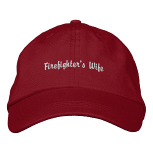 Ehefrau des Feuerwehrmanns Bestickte Kappe