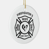 Ehefrau des Feuerwehrmanns Keramikornament (Rechts)