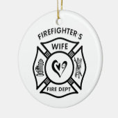 Ehefrau des Feuerwehrmanns Keramikornament (Links)