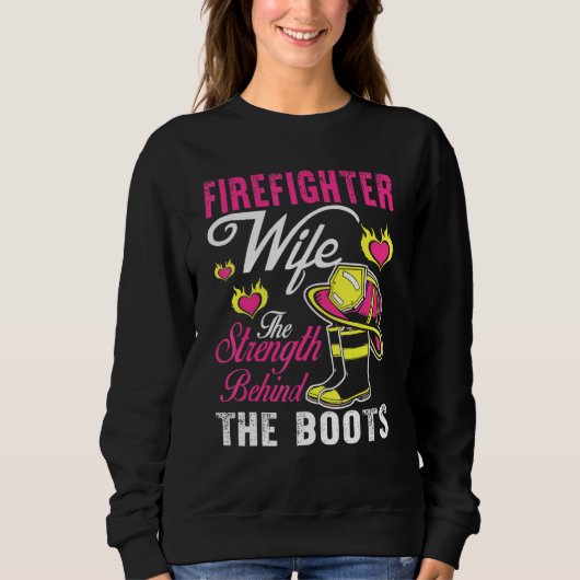 Ehefrau des Feuerwehrmanns Sweatshirt (Vorderseite)