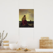 Ehefrau des Fischers am Strand Poster (Küche)